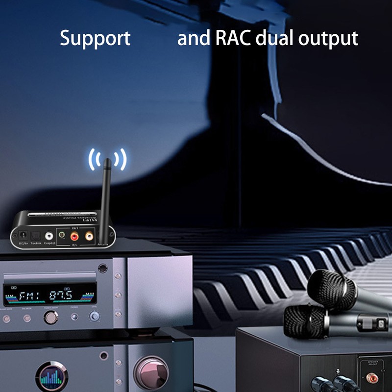 Digital to Analog Converter Coaxial to Analog Adapter Bluetooth 5.1