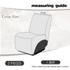 ALIECOM 100% Waterproof Recliner Sectional Couch Covers L Shape Stretch