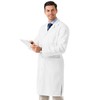 AIESI® Lab Medical Gown for Men White in 100% Sanforized