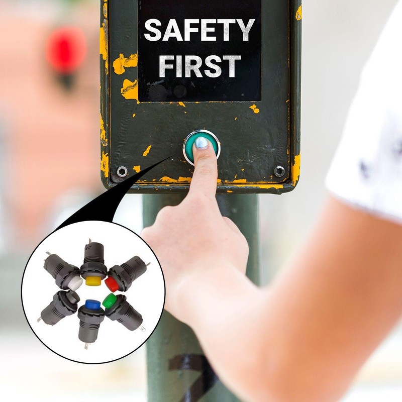 30 Pieces Mini Instantaneous Push Button Switch, Current Pressure Switch,