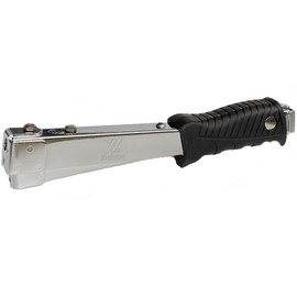 Zeluga 16-425 Heavy Duty Steel Construction Hammer Tacker, Anti-Jam Magazine and Ergo Grip Handle, Fits Staples 1/4'' - 5/16'' - 3/8'' (A11, T50 and 140 Staples), Black