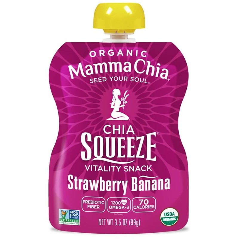 Mamma Chia Squeeze 5 variety (10 pack) Wild Raspberry,Green Magic,Blackberry
