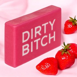 MIJOMA Funny Soap 150g - Funny Gag Soap with Intense Fragrance - Perfect for Grooming, Bathroom & Party Fun (Strawberry (Dirty ))