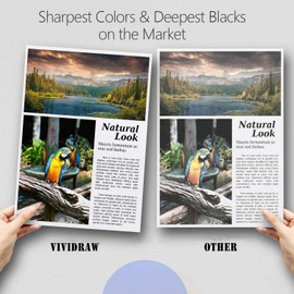 VIVIDRAW 64XL Ink Cartridges Black and Color Compatible for HP 64XL Ink Cartridge Combo Pack Compatible for HP 64 Ink Fit for Envy Photo 7855 7858 7155 7120 7800 6252 6255 7158 7100 7164 Tango Printer