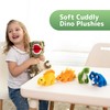 PREXTEX Dinosaur Stuffed Animal Set - Mommy T-Rex with 5