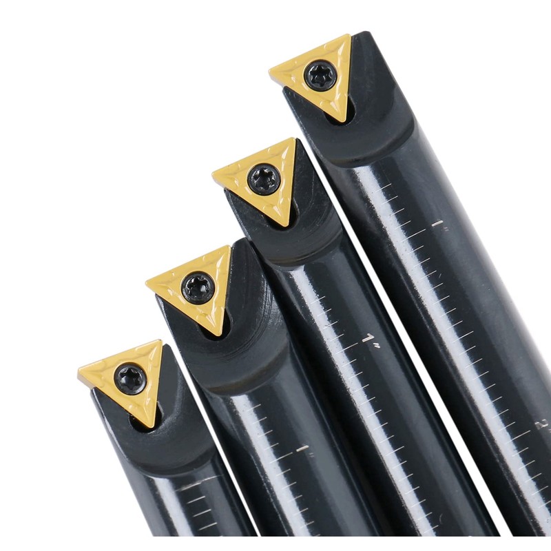 Accusize Industrial Tools 4 Pc 1/2'' Round Shank Indexable Boring