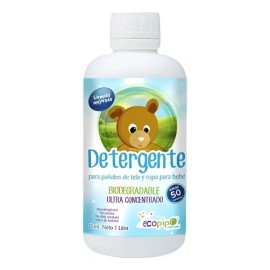 Detergente Ecopipo Especial Para Pañales De Tela De Bebe 1 L                                                                                          