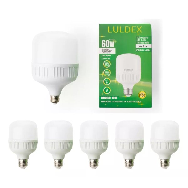 LULDEX Paquete 5 Focos Led Color Luz Fria 50 W