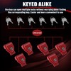 NAKAKEKO Plastic, Glad Hand Lock, Keyed Alike Pair (6-Pack) for