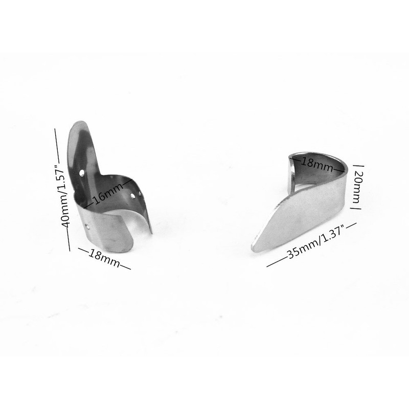 Honbay 6 Metal Finger Picks + 2 Thumb Picks Set