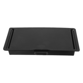FRCOLOR Magnetic Drawer Under Desk Storage Box Black Plastic Heavy Duty No Corner Design Hidden Storage Organizer for Home and Office