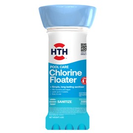 HTH 42057 Swimming Pool Care Chlorine Floater, Long-Lasting Swimming Pool Chlorination, Last up to 4 Weeks, 3 lbs