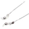 Pearl Glass Cord Brass 69cm Silver CW-102
