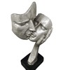 Lifestyle & More Exclusive Decorative Bust Sculpture Couple Ceramic Black/Silver