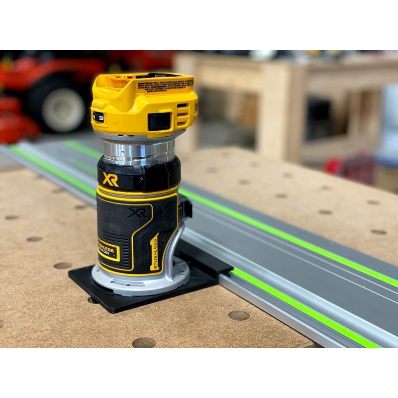 ToolCurve's Guide Rail Adapter Compatible with Dewalt Router - Made