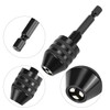 QWORK Keyless Drill Chuck Set, 4 Pieces 1/4, 1/8, 1/16