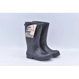 Kamik Kids Kamik Stomp Round Toe Synthetic Black Rain Boot Size Youth 9
