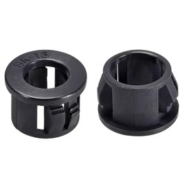 Sourcingmap 13mm Mounted Dia Snap in Cable Hose Bushing Grommet Protector Black 50pcs
