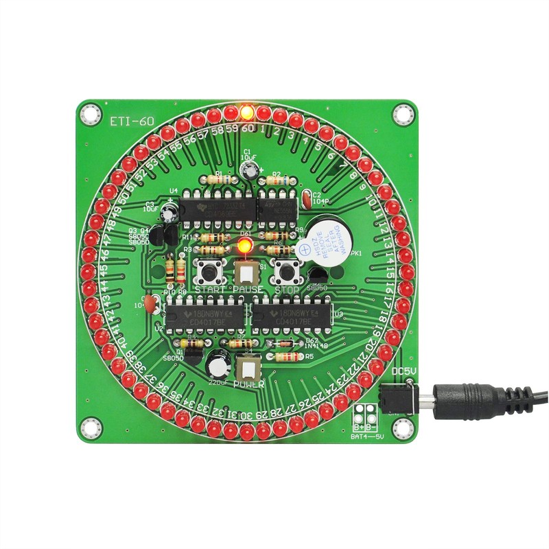 Gikfun 60 Seconds DIY Electronic Timer Soldering Practice Board Kit