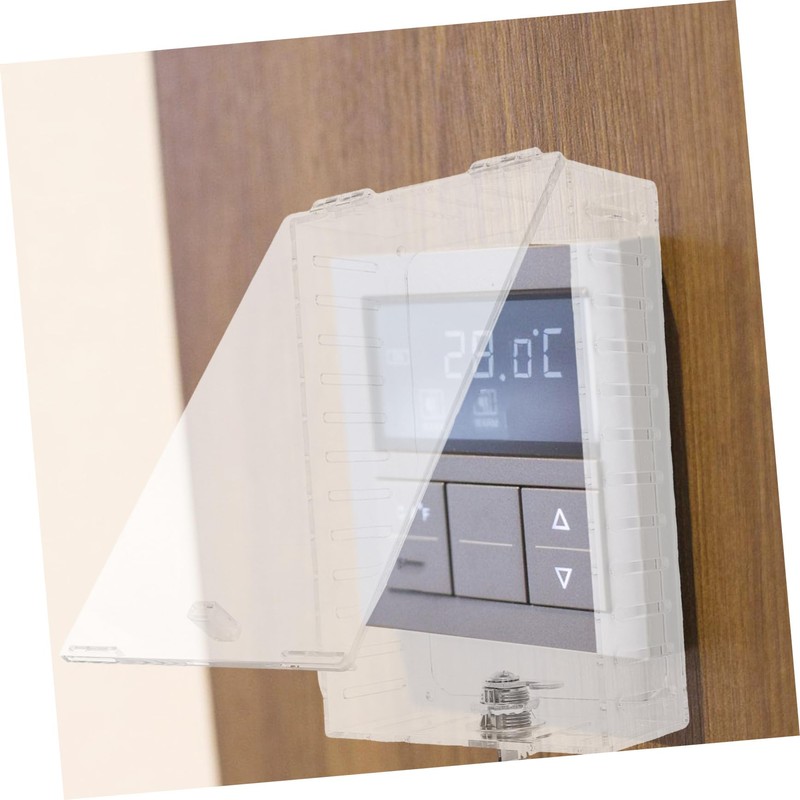 LALAFINA Thermostat Lock Box Key Wall Thermostat Guard for Home