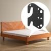 KOPKIO 2 PCS Universal Wood Bed Rail Hook Plates for