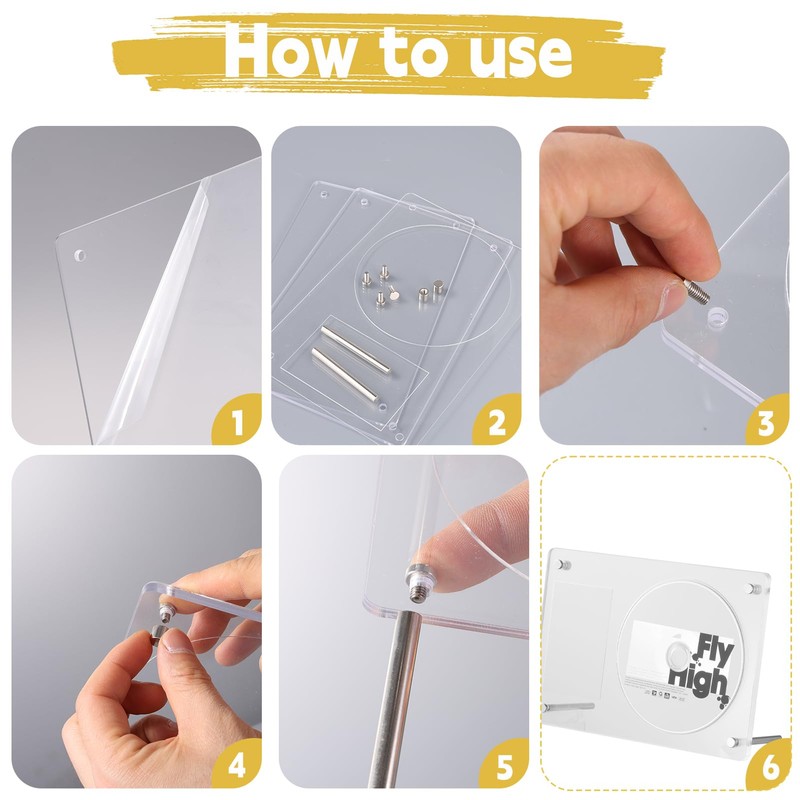 CD Frame Display Case 21*14.5cm Solid Acrylic CD Double Display