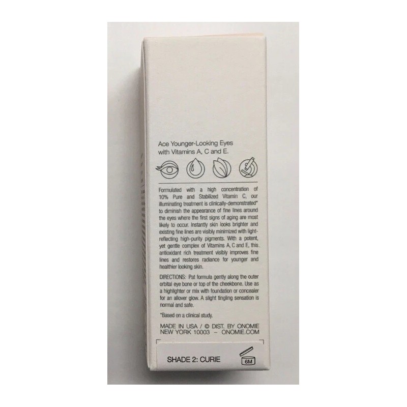 ONOMIE Curie A.C.E. Illuminating Eye Treatment Shade #2 Curie Korean