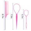 Luumxai 9pcs Topsy Hair Tail Tool and rat tail comb