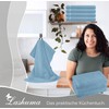 Lashuma Linz Kitchen Towels, Doves, Blue, Set of 4, Terry