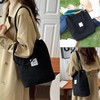 JSTHHTT 2 Pcs Corduroy Tote Bag for Women Large Shoulder