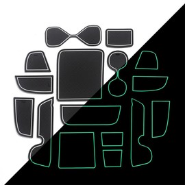 Cup Holder Mats and Inserts for the Honda HR-V (2019-2022) - Custom Interior Fit Anti-Dust Mat, Car Non Slip Mat Accessories Bundle, White