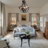 Lanpesting Farmhouse Chandelier, Modern Hanging Pendant Lighting, 4-Light Rustic Ceiling