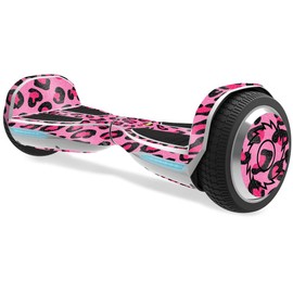 MightySkins Glossy Glitter Skin for Razor Hovertrax 1.5 Hover Board - Pink Leopard | Protective, Durable High-Gloss Glitter Finish | Easy to Apply, Remove, and Change Styles | Made in The USA