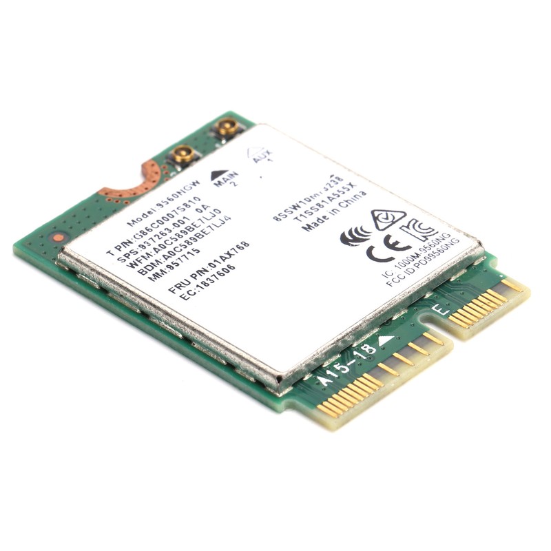 Wireless Network Card Bluetooth5.0 802.11ac M.2 Wifi Adapter with Antenna