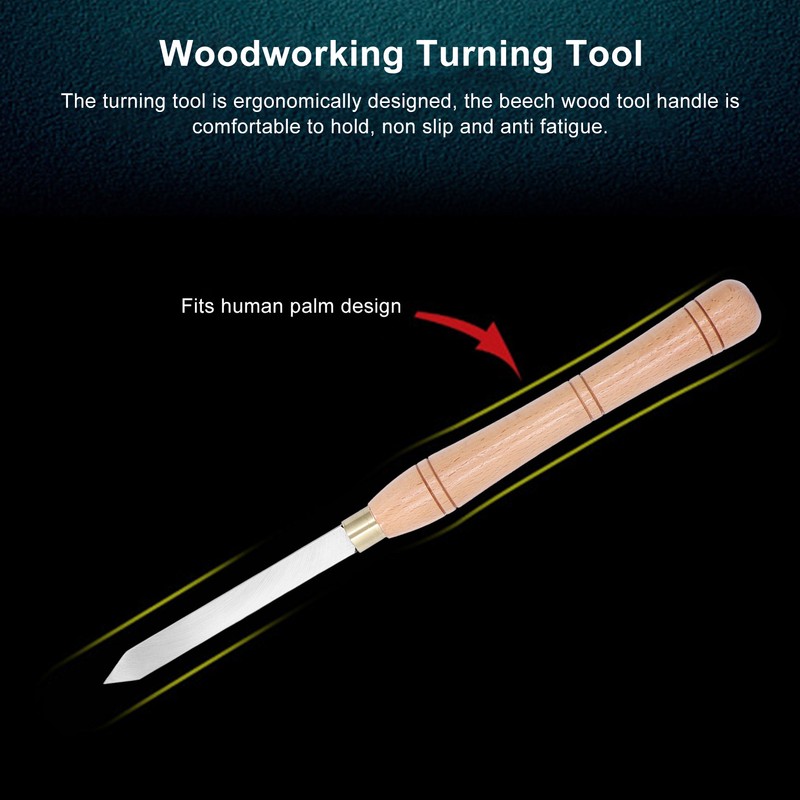 Wooden Handle Turning Tool High Speed Steel Triangular Lathe Turning