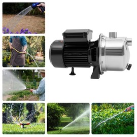 1.5 HP Portable Shallow Well Pump, 1200 GPH High Pressure Water Pump, Sprinkler Irrigation Pump, 115V Electric Water Transfer Pump, Water Pressure Booster Pump for Home, Garden, Farm, Lawn