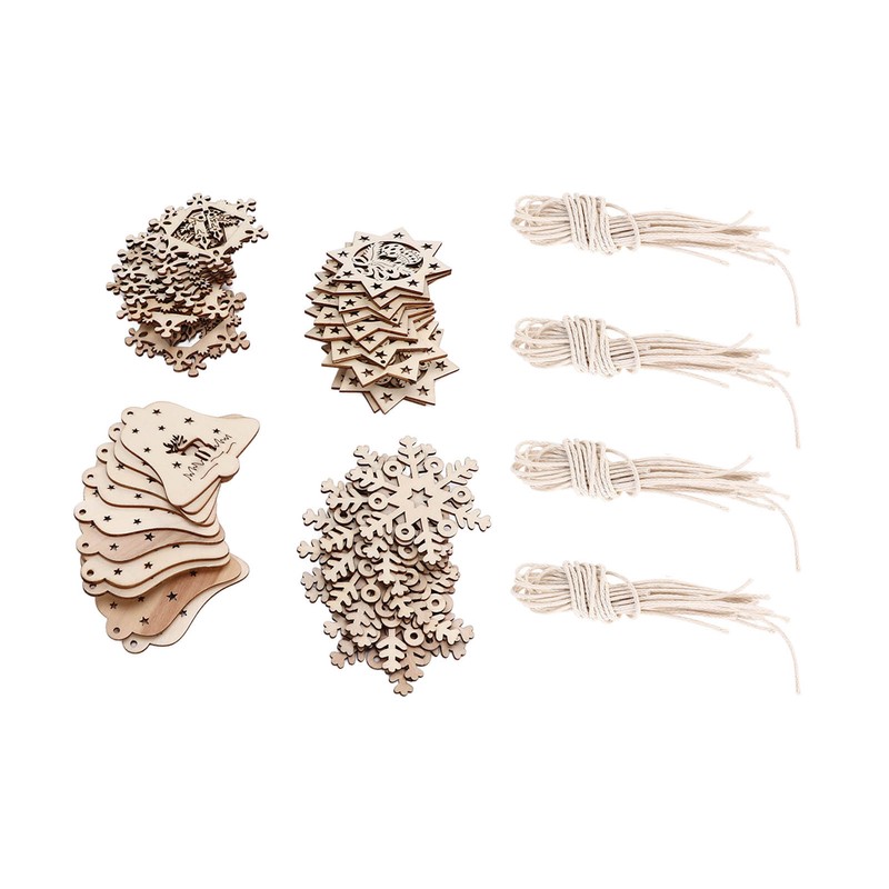 Wooden Pendants Unique Hand Made DIY Artworks Handicrafts Wood Chips