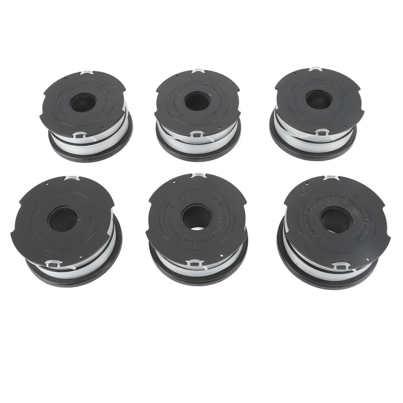 6pcs Weeder Replacement Spool 38.6ft 0.06in String Trimmer Replacement Spool