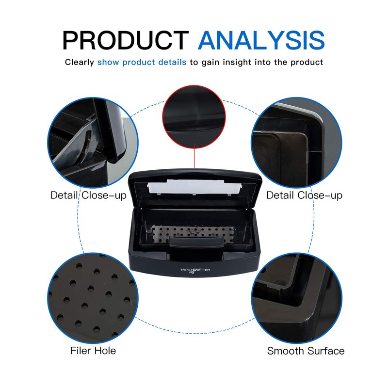 Machine-Ya Plastic Sterilizing Tray,sterilization box,nail art tool sterilizer tray, Sterilizer