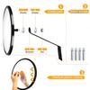 CNQLIS 8 Inch Convex Mirror Outdoor with Adjustable Wall Fixing