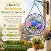Hydrangea Suncatcher Stained Glass Window Hanging Hydrangea Gifts for Women