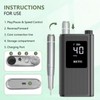 Professional Nail Drill, 40000 RPM Cordless Electric Nail File Kit