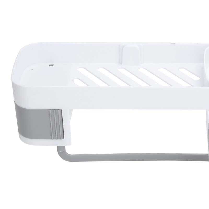 No Drilling Corner Shower Shelf Wall Mounted Bathroom Storage Rack