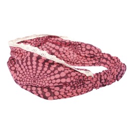 women's Chic Lace Knotted Cotton yoga headband-Rose-One size