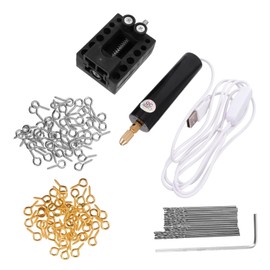 DOITOOL Mini Usb Electric Drill Kit for Diy Crafts Portable Pearls Drilling Tool with Bits Comfortable Pen-shaped Design for Jewelry Making and Crafts