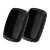 WORCAS 2 Pcs Key Fob Case Carbon Fiber Pattern Silicone