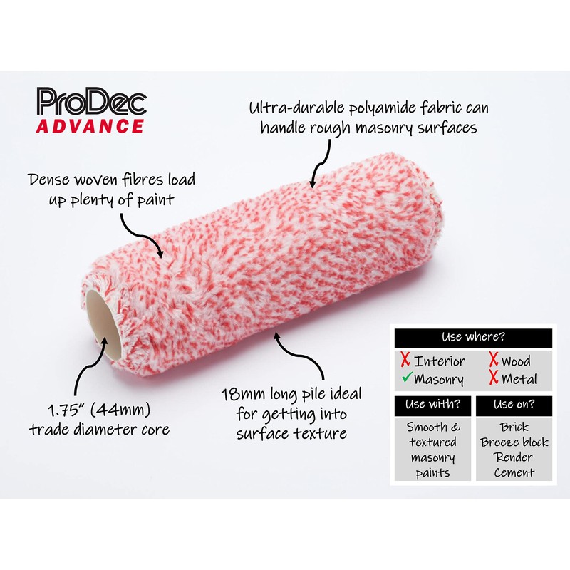 ProDec Advance ARRE004 9 inch x 1.75" Long Pile Ultra
