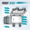 Outdoor Outlet Box with 32.8Ft Extension Cord,NEMA 5-15R,IP66 Waterproof Outdoor