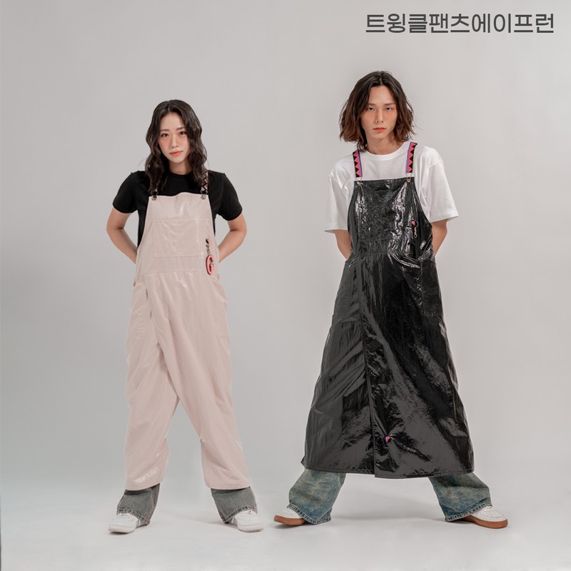 Twinkle Pants Apron YDA001 - 트윙클팬츠에이프런/ 살롱전용 앞치마 [YDA001트윙클팬츠에이프런_블랙] YDA001
