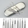 com-four Blackhead Remover Set - 5 Piece Stainless Steel Facial